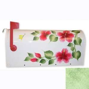  Hibiscus Mailbox (Green) (9H x 6.85W x 20D) Patio 