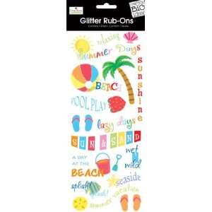   & my BiG Ideas Glitter Rub Ons Summer by Ellen Krans