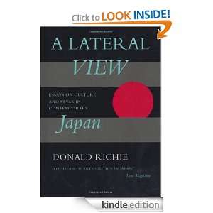 Lateral View Essays on Culture and Style in Contemporary Japan 