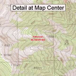 USGS Topographic Quadrangle Map   Patterson, Idaho (Folded/Waterproof)