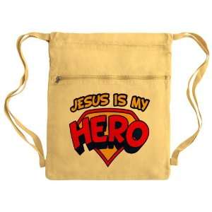  Messenger Bag Sack Pack Yellow Jesus Is My Hero 