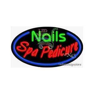 Nails Spa Pedicure Neon Sign 17 Tall x 30 Wide x 3 Deep