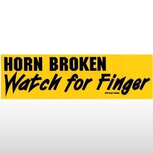  103 Horn Broker Bumper Sticker Toys & Games