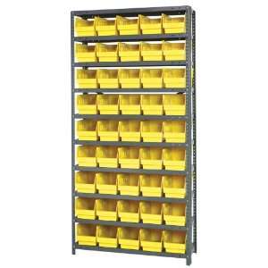 Shelf Bin Shelving Storage System, 10 steel shelf unit (36x75), 36 