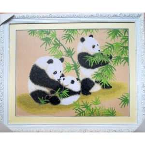  Hand Made Embroidery   Pandas 