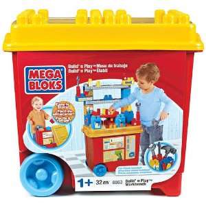  Mega Bloks Work Bench Build n Play Toys & Games