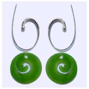  Polar Jade Earrings (HNW 2627) Jewelry