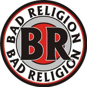 BAD RELIGION PUNK ROCK MUSIC LOGO VINYL DECAL BUMPER STICKER 5 X 5