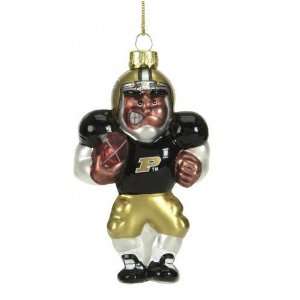 Purdue Boilermakers 5 Glass African American Football Player  