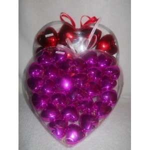  Valentine pink ornaments 27 plastic Hearts AND Valentine 