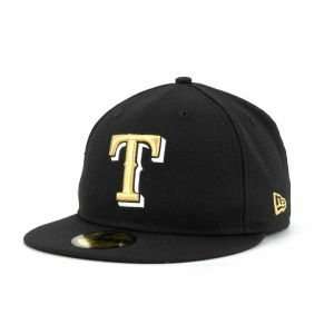  Texas Rangers New Era 59FIFTY MLB Blackout II Cap Hat 
