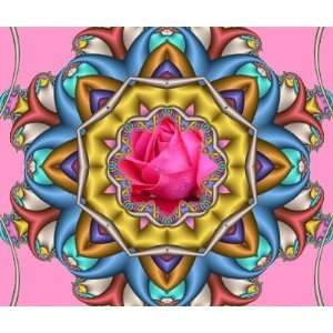  Decorative romantic Mousepad with Pink Rose Office 