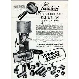 1946 Vintage Ad Johnson Bronze Company Johnson bronze sleve bearning 