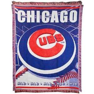  Northwest Chicago Cubs Triple Woven Throw   Chicago Cubs 