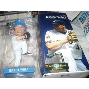    RANDY WOLF BOBBLEHEAD RETR0 MILWAUKEE BREWERS MLB 