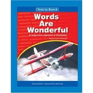 Words are Wonderful Book A Tests   Grade 2 Toys & Games