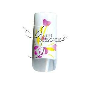 Rose & Hearts Pre designed Acrylic/UV Gel Artificial/False French Nail 