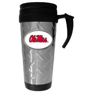 Mississippi Rebels NCAA Team Logo Diamond Plate Travel Mug  
