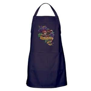  Apron (Dark) Heart and Soul Roses and Motorcycle Engine 