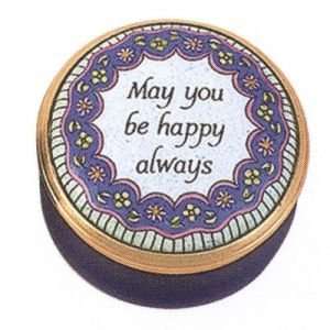 Halcyon Days Enamels Weddings Collection May You Be Happy Always Box