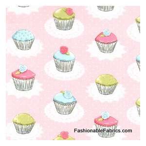   Cupcakes on Pink by Michael Miller Fabrics Arts, Crafts & Sewing