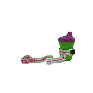  SippiGrip with Pink & Green Stripe by BooginHead Baby