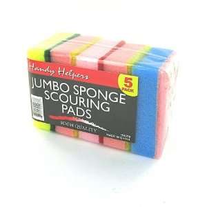  30 Packs of 5 Jumbo Sponge Scouring Pads