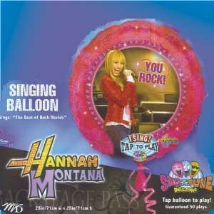  Hannah Montana Singing Balloon   The Best of Both Worlds 