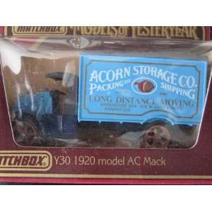 1920 Model AC Mack Truck (blue) Acorn Storage Logo Matchbox Model of 