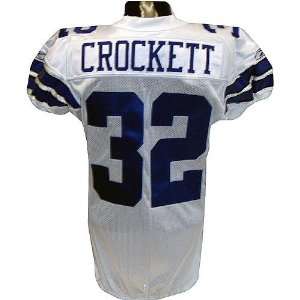  Zack Crockett #32 Cowboys Game Issued White Jersey (Tagged 
