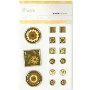   Metal & Epoxy Brads   15PK/Country Grove Arts, Crafts & Sewing