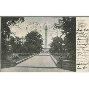  Reprint Baltimore, Maryland, ca. 1906  Monument Square 