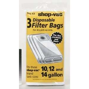   14 Gallon Disposable Collection Filter Bag, 3 Pack