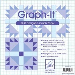 June Tailor Graph It Quilt Designers Graph Paper