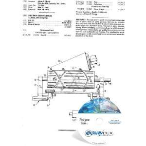  NEW Patent CD for FRICTION DRIVING DRUM 