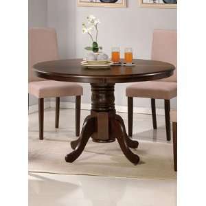 47 Round Wood Espresso Dining Table 