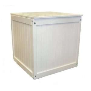  Storage Cube (Satin White) (25H x 24W x 25D) Patio 