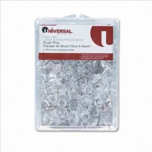  UNV21204   Clear Push Pins with 3/8 Point Electronics
