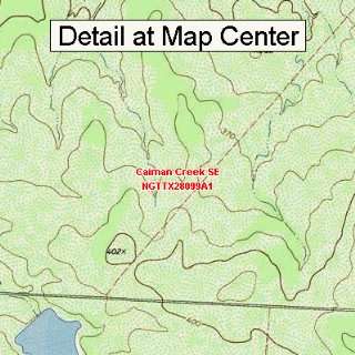  USGS Topographic Quadrangle Map   Caiman Creek SE, Texas 
