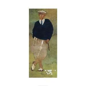  Vintage Male Golfer by Bart Forbes 18x35
