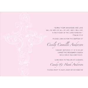  Medici Cross Pink Invitations