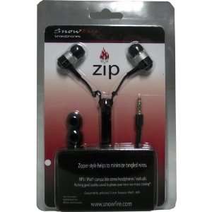 Professional Cable Zipper Style Earbuds   Stealth Black 