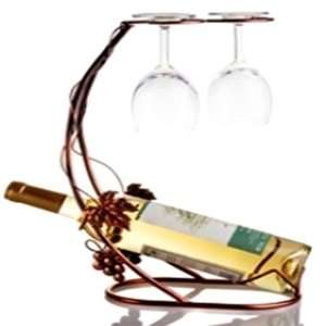 Vine shaped metal wine rack 