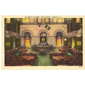   Postcard Senate Chamber State Capitol Albany New York 
