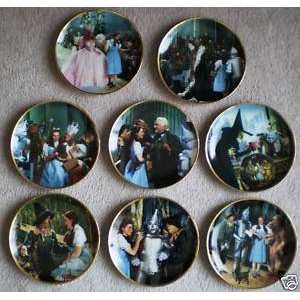  Wizard of Oz 1988 Set of 8 Hamilton Collectors Plates By 