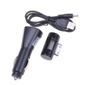BestDealUSA FM Transmitter + Car Charger for iPhone 3GS 3G iPod Touch 