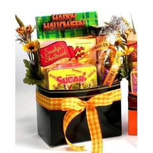Spook takular Halloween Trick or Treat Candy Gift Basket   Black