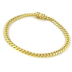  14K Yellow Gold Curb Link Bracelet 8 Jewelry