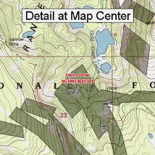   Map   Pikes Peak, Montana (Folded/Waterproof)