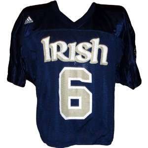 Notre Dame #6 Game Used 2005 07 Navy Lacrosse Jersey w/Navy Collar 